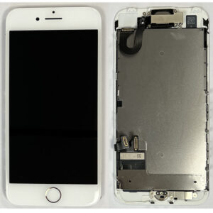 LCD Screen & Touch Digitiser With Front Camera & Speaker For iPhone 7 - White - OEM Pulled