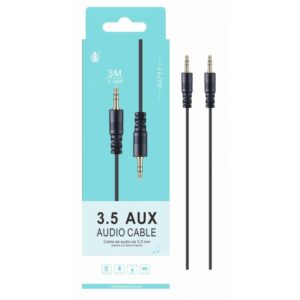 High Quality 3.5mm to 3.5mm 1 Metre Audio Aux Cable - AU711