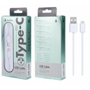 2A 2 Metre Type-C USB Charge / Data Sync Cable – Retail Packed - White