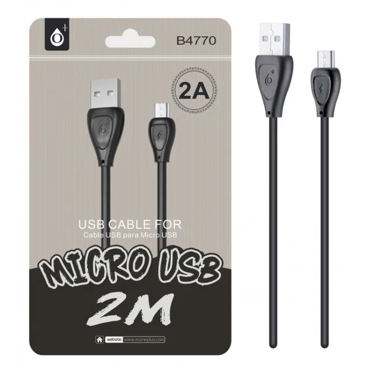2A 2 Metre Micro USB Charge / Data Sync Cable – Retail Packed