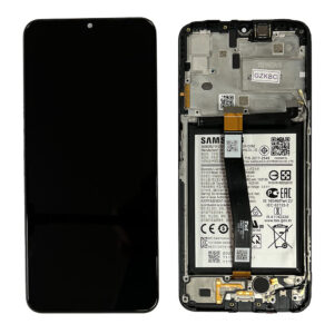 LCD Screen & Touch Digitiser With Frame & Battery For Samsung A226 Galaxy A22 5G - OEM Pulled