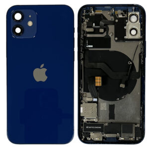 Rear Back Housing With Parts For iPhone 12 - Blue - OEM Pulled
