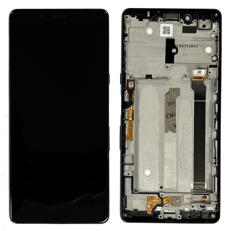 LCD Screen & Touch Digitiser With Frame For Sony Xperia L3 – Black - OEM Pulled