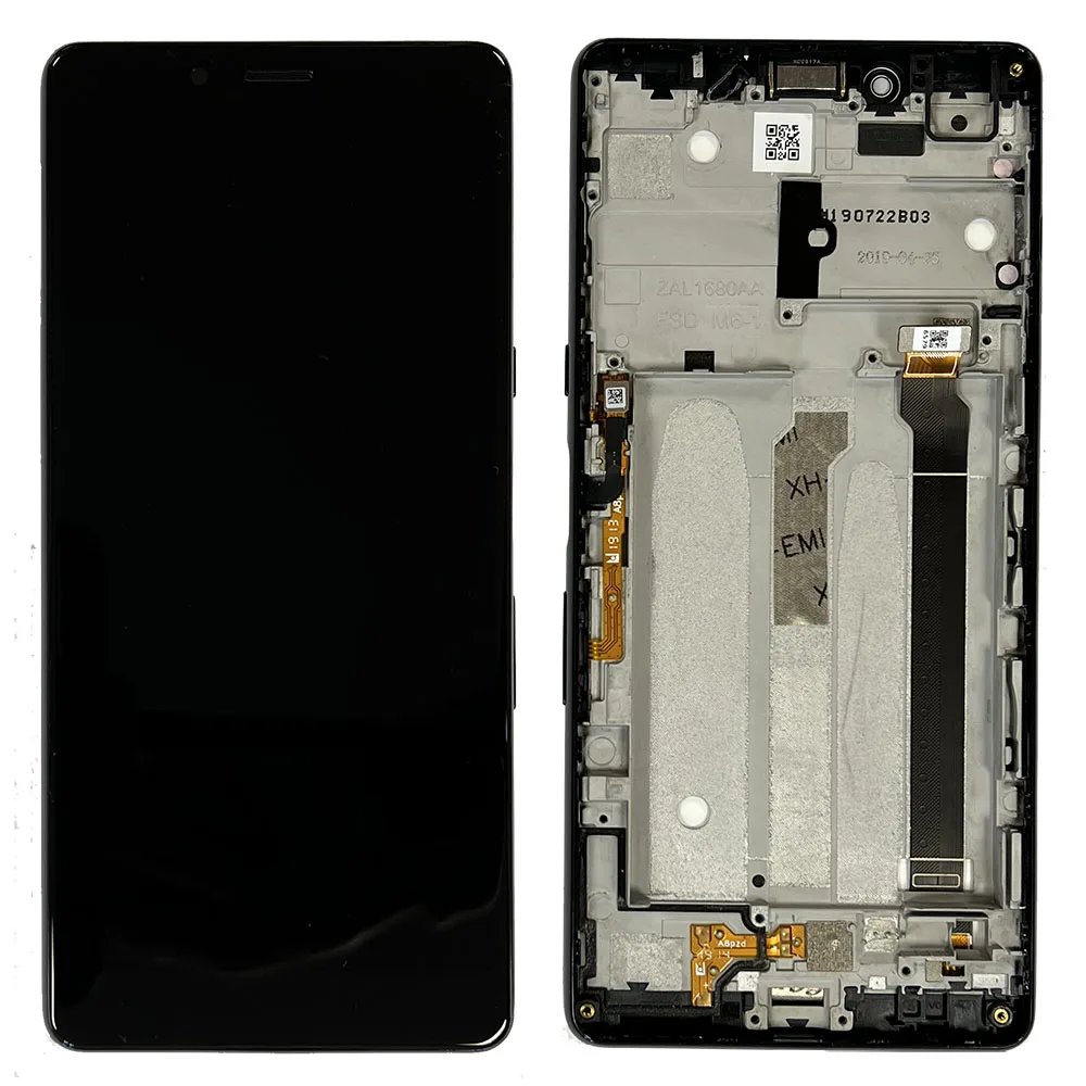 LCD Screen & Touch Digitiser With Frame For Sony Xperia L3 – Black - OEM Pulled