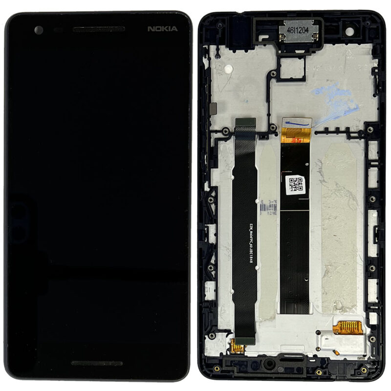LCD Screen & Touch Digitiser With Frame For Nokia 2.1 - Blue - OEM Pulled