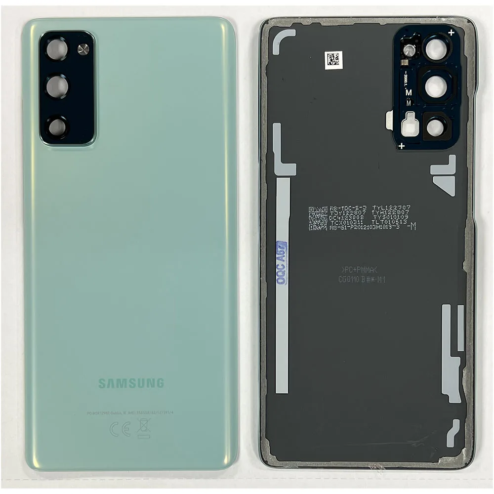 s20femintback.jpg Rear Back / Battery Cover With Camera Lens For Galaxy S20 FE - Cloud Mint - OEM Pulled