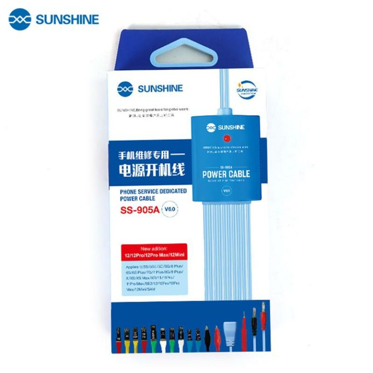 SUNSHINE SS-905A V6.0 DC Power Repair Test Cable For iPhone 5S 6 7 X XS XR 11 12