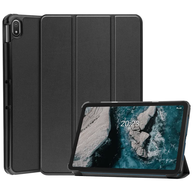 Magnetic Smart Cover Foldable Stand Case Folio For Nokia T20 - Image 1