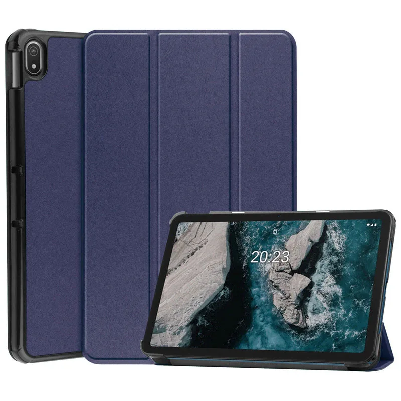 Magnetic Smart Cover Foldable Stand Case Folio For Nokia T20 - Image 2