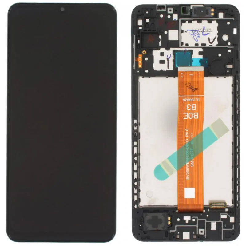 Genuine Samsung A127F Galaxy A12 Nacho LCD Screen & Touch Digitiser On Frame