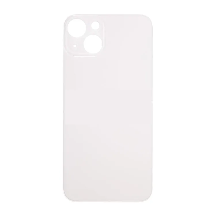 iph13whiteback.jpeg Rear Back Glass Battery Cover Big Camera Hole Easy Fitting For iPhone 13 - Starlight