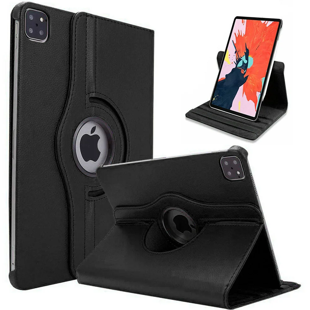 air4black.jpeg 360 Degree Rotating Smart PU Leather Stand Case / Cover For iPad Air 4 10.9 / Pro 11" - Image 1