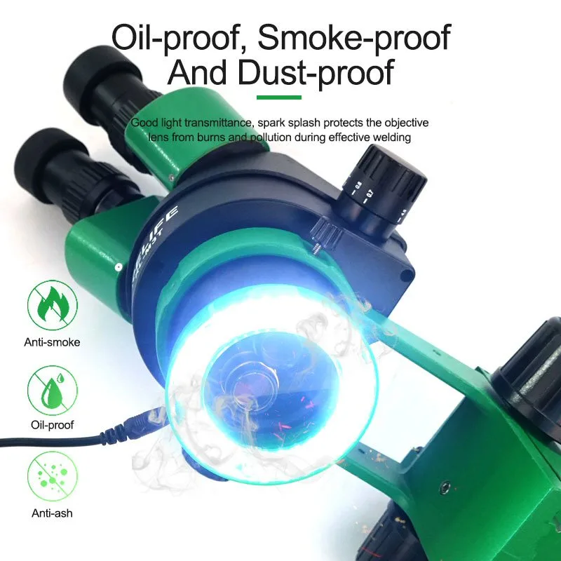 RELIFE RL-033D Microscope Snap-On LED Lamp With Dust Cover - Black - Image 3
