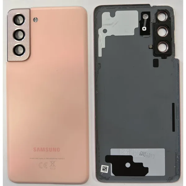 Rear Back Glass / Battery Cover With Camera Lens For Samsung G991 Galaxy S21 - Phantom Pink - OEM Pulled