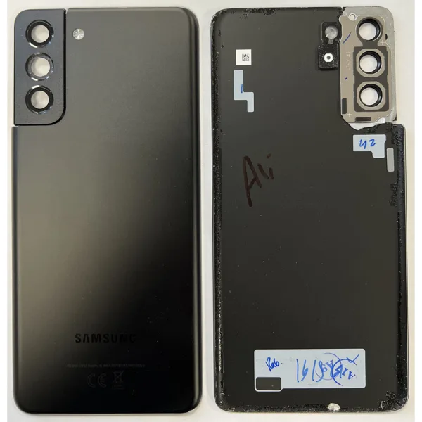 Rear Back Glass / Battery Cover With Camera Lens For Samsung G996 Galaxy S21 Plus - Phantom Black - OEM Pulled