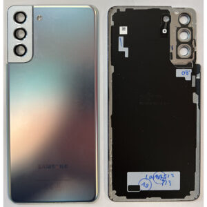 Rear Back Glass / Battery Cover With Camera Lens For Samsung G996 Galaxy S21 Plus - Phantom Silver - OEM Pulled