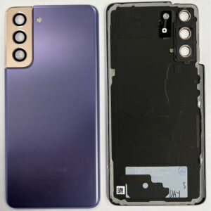 Rear Back Glass / Battery Cover With Camera Lens For Samsung G991 Galaxy S21 - Phantom Violet - OEM Pulled