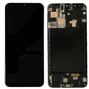 LCD Screen & Touch Digitiser With Frame & Battery For Samsung A505 Galaxy A50 – OEM Pulled