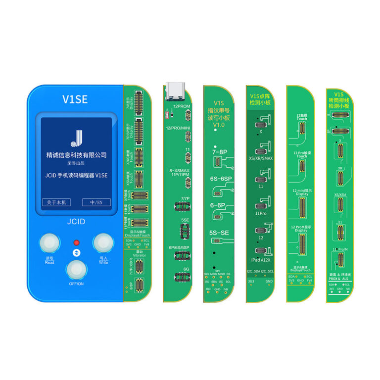 JC V1SE 6-IN-1 Data Programmer True Tone Brightness / Battery / Fingerprint / Dot Projector Full Set