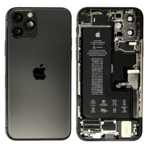 Rear Back Housing With Parts & Battery For iPhone 11 Pro – Grey – OEM Pulled