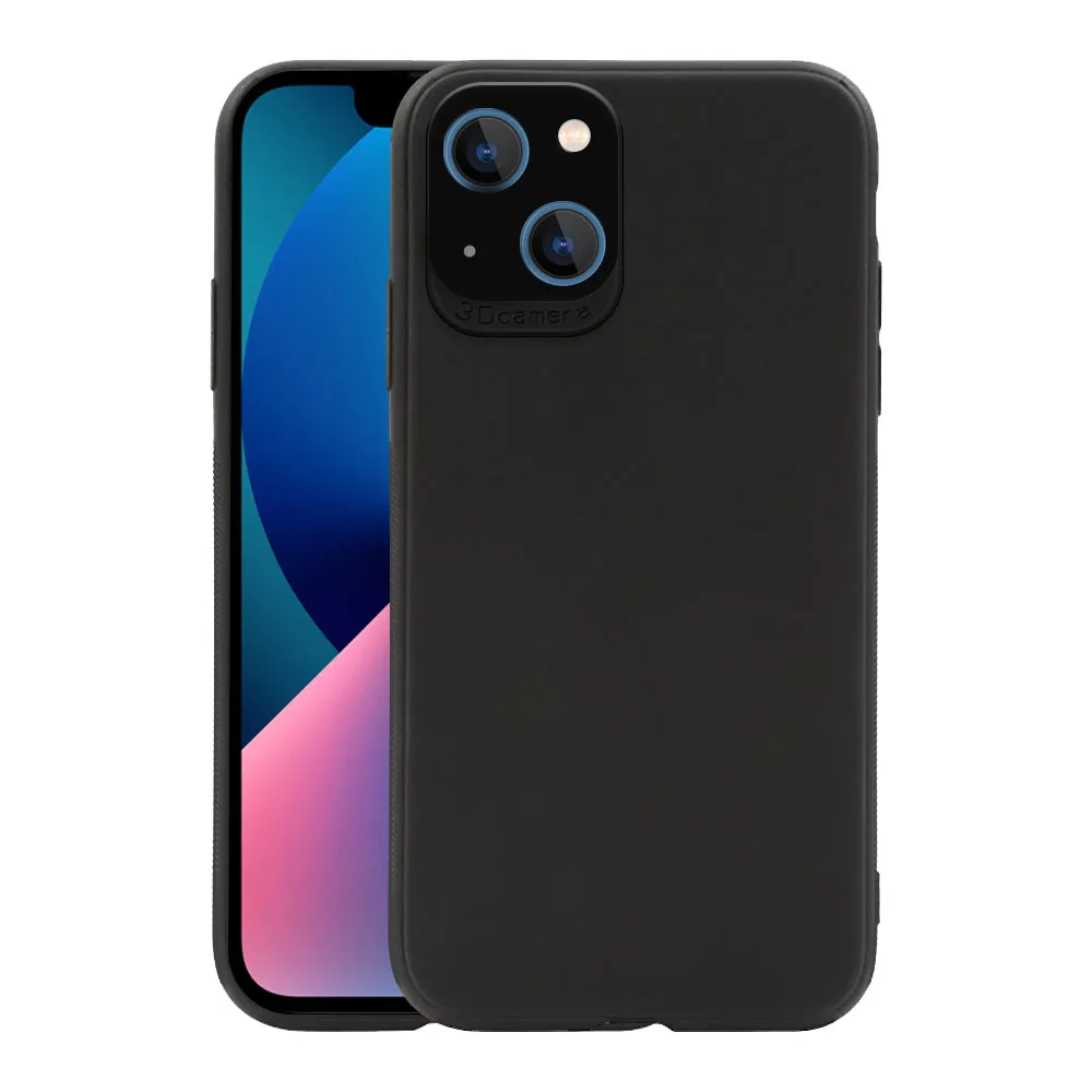 iphoneblktpu.jpg Slim Fitting Matte Black TPU Case For iPhone 13 Series