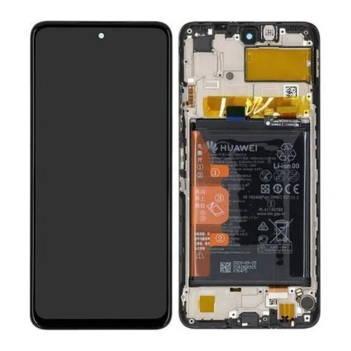 LCD Screen & Touch Digitiser With Frame & Battery For Huawei P Smart 2021 - OEM Pulled