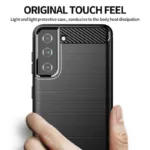Matte TPU Gel Case With Carbon Fibre Effect For Samsung Galaxy S22 Series - Image 2