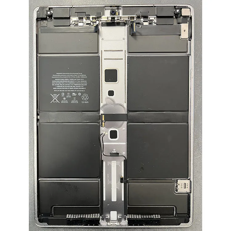 Rear Housing With Parts & Battery For iPad Pro 12.9" 2nd Gen Cellular A1671 - Space Grey - OEM Pulled