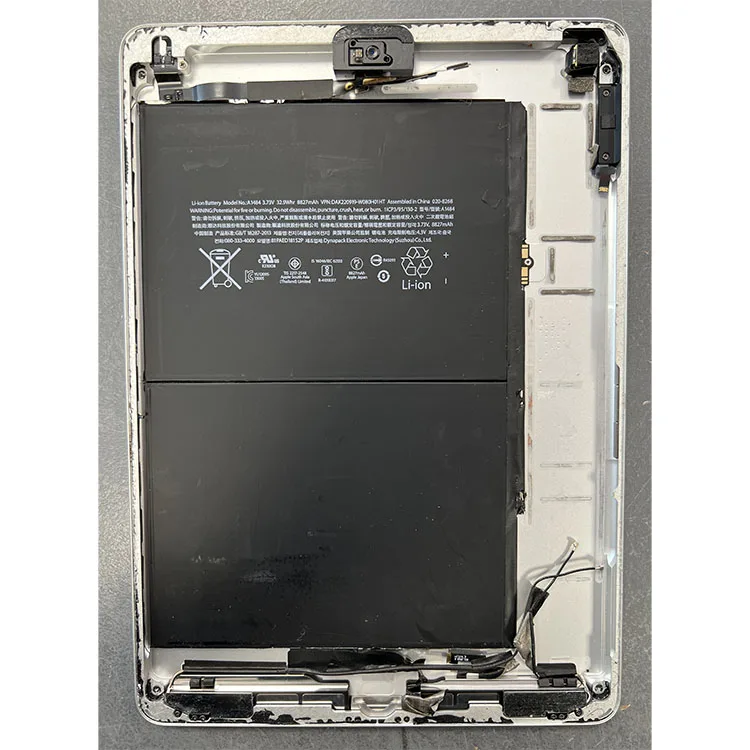 a1893silverback.jpg Rear Housing With Parts & Battery For iPad A1893 6th Generation 9.7 2018 - Silver – OEM Pulled - Image 1