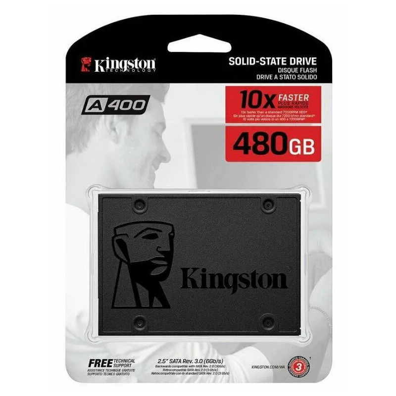 a400480.jpg Kingston 480GB A400 2.5" SATA 500MB/s SSD Drive