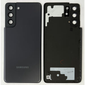 Rear Back Glass / Battery Cover With Camera Lens For Samsung G991 Galaxy S21 - Phantom Grey - OEM Pulled