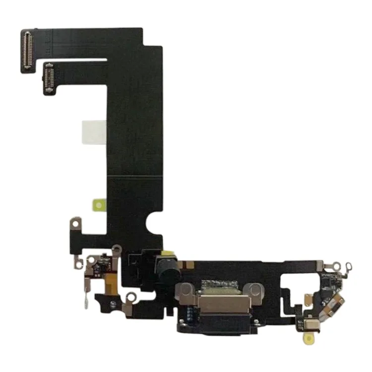 12minichgblk.jpeg Charging Port Dock Connector Flex Cable & Microphones For iPhone 12 mini - Black