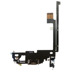 Charging Port Dock Connector Flex Cable & Microphones For iPhone 12 Pro Max - Black