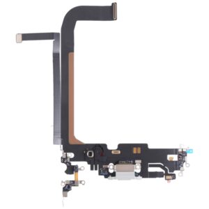 Charging Port Dock Connector Flex Cable & Microphones For iPhone 13 Pro Max - Silver