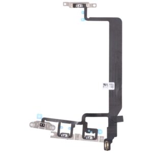 Power Volume Mute Button Flex Cable With Brackets For iPhone 13 Pro