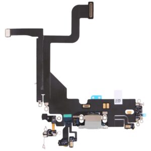 Charging Port Dock Connector Flex Cable & Microphones For iPhone 13 Pro - Silver