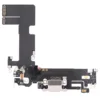 Charging Port Dock Connector Flex Cable & Microphones For iPhone 13 - White