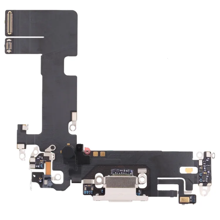 iph13chargewht.jpeg Charging Port Dock Connector Flex Cable & Microphones For iPhone 13 - White
