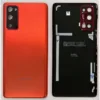 Rear Back / Battery Cover With Camera Lens For Galaxy S20 FE - Cloud Red - OEM Pulled