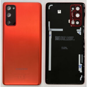 Rear Back / Battery Cover With Camera Lens For Galaxy S20 FE - Cloud Red - OEM Pulled
