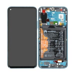 LCD Screen & Touch Digitiser With Frame & Battery For Honor 20 Pro - Phantom Blue - OEM Pulled