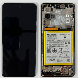 LCD Screen Touch Digitiser With Frame Battery For Motorola Edge 20 XT2143 – Black - OEM Pulled