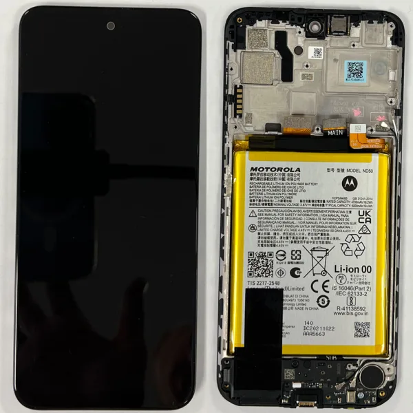 LCD Screen Touch Digitiser With Frame Battery For Motorola Moto G31 XT2173 – OEM Pulled