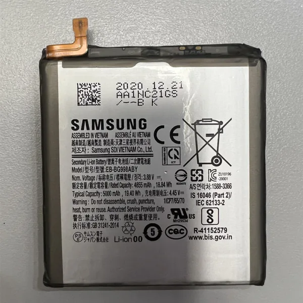 EB-BG998ABY Samsung G998 Galaxy S21 Ultra 5000mAh Battery - OEM Pulled