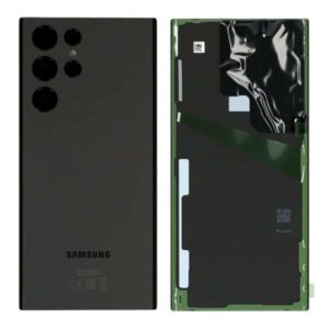 Genuine Samsung S908 Galaxy S22 Ultra Rear Back Glass / Battery Cover With Camera Lens - Black