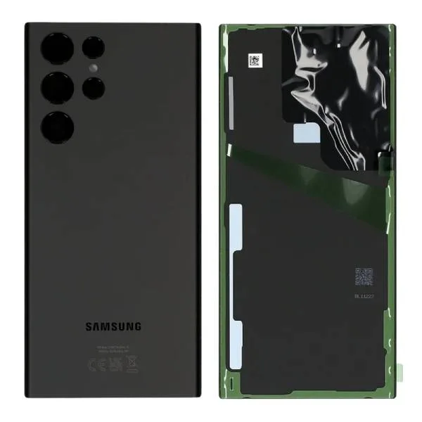GH82-27457A.jpeg Genuine Samsung S908 Galaxy S22 Ultra Rear Back Glass / Battery Cover With Camera Lens - Black