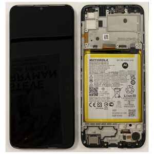 LCD Screen Touch Digitiser With Frame Battery For Motorola Moto E20 XT2155 – OEM Pulled
