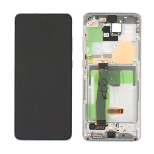 Genuine Samsung G988B Galaxy S20 Ultra 5G LCD Screen & Touch Digitiser - White (No Front Cam)
