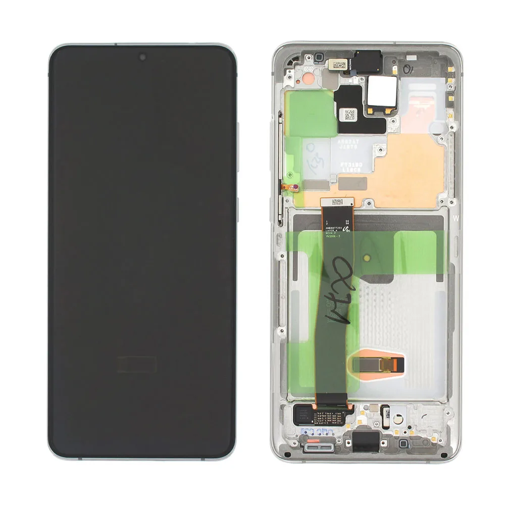 s20ultrasilver.jpg Genuine Samsung G988B Galaxy S20 Ultra 5G LCD Screen & Touch Digitiser - White (No Front Cam)