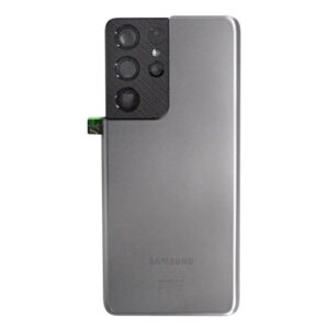 Genuine Samsung G998 Galaxy S21 Ultra Rear Back Glass / Battery Cover With Camera Lens - Phantom Titanium